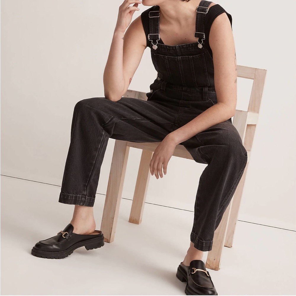 NWT MADEWELL STRAIGHT-LEG OVERALLS IN LUNAR WASH SIZE M